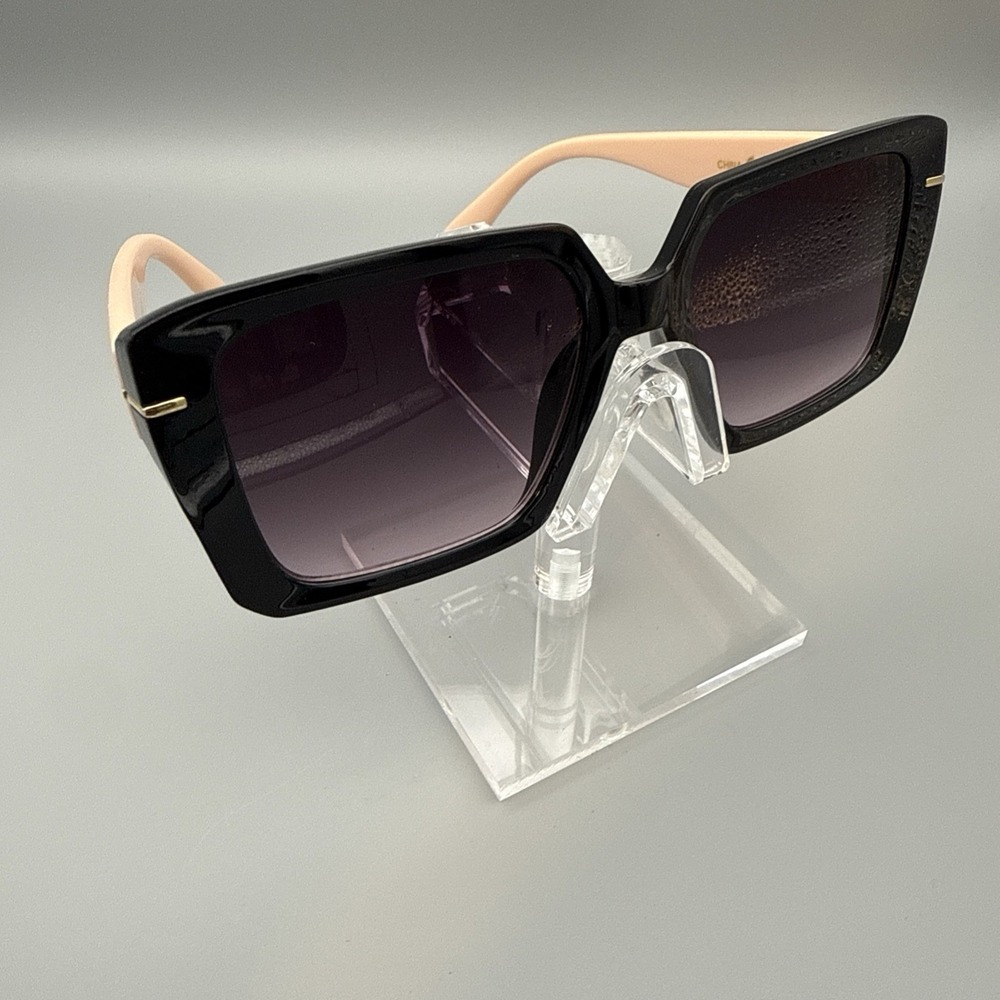 Giselle Collection Authentic Sunglasses Baroque Oversized Black & Pink Frames